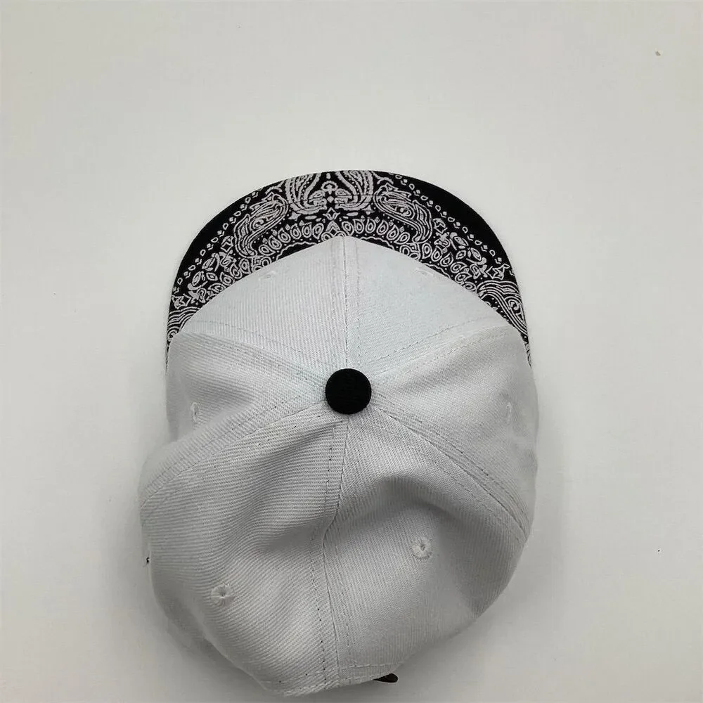 Paisley‎ Bandana Snapback Baseball Cap Unisex Adjustable Black Hat